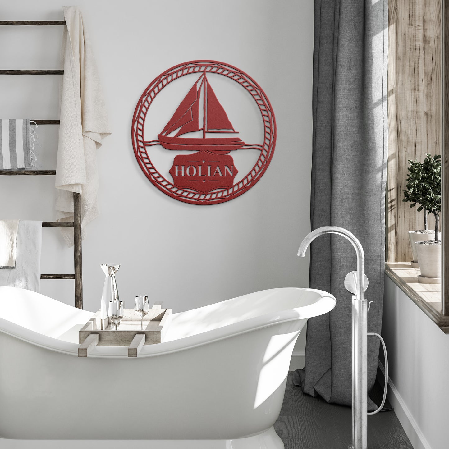 Sailboat Custom Metal Sign