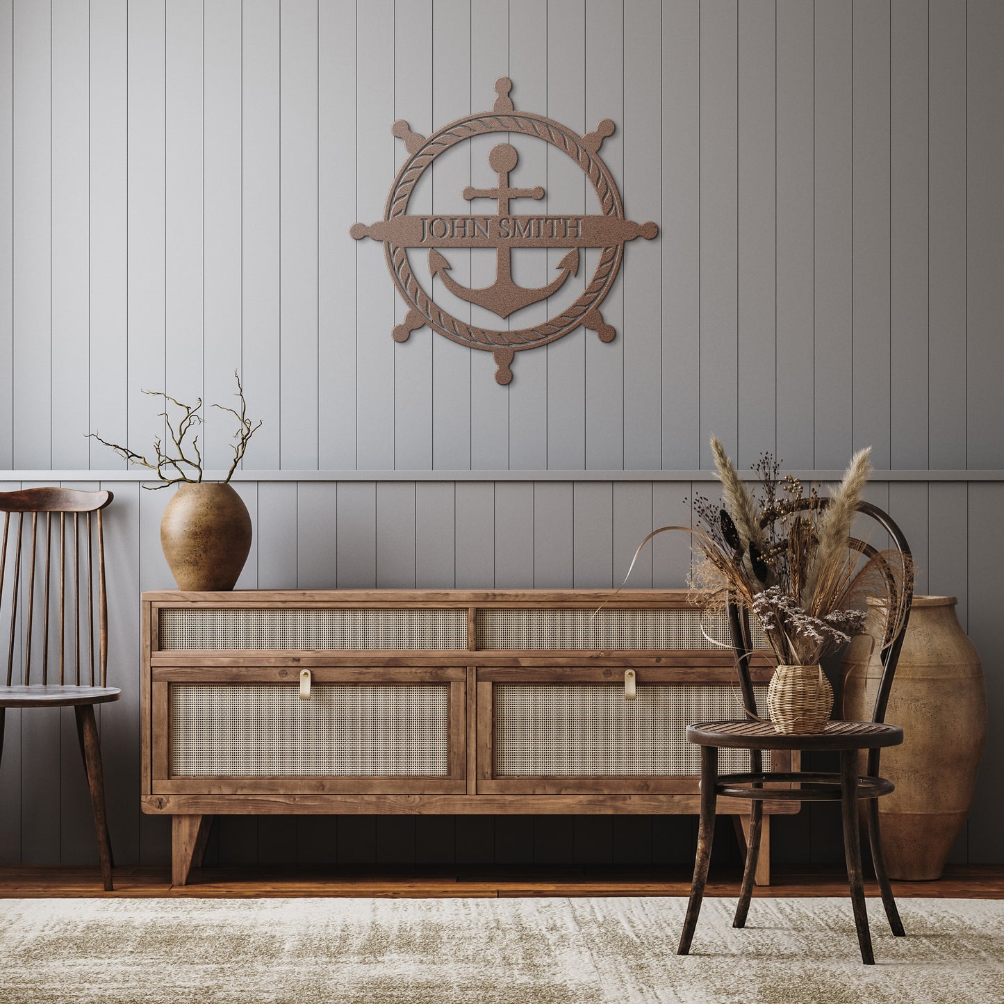 Ships Anchor Custom Metal Sign