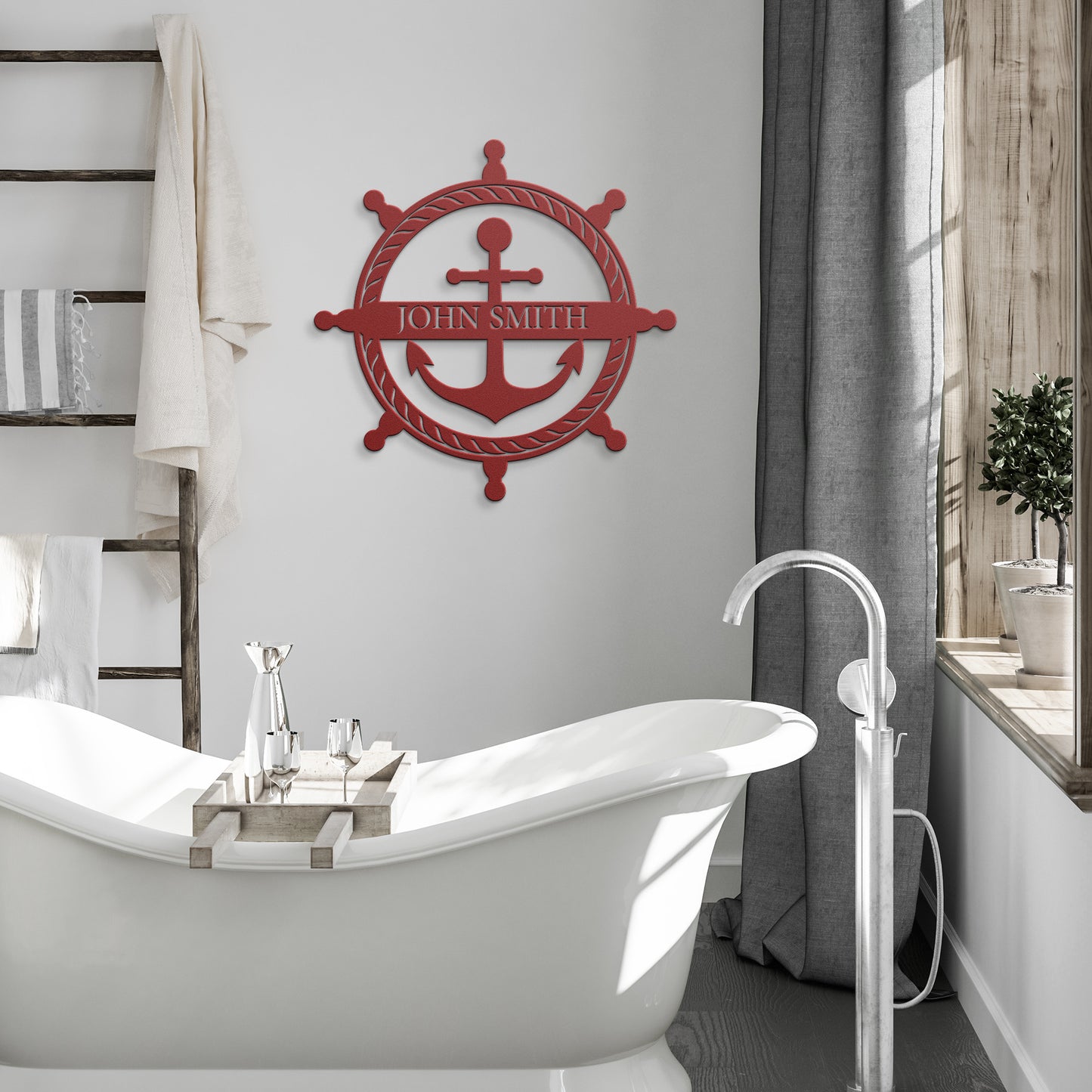 Ships Anchor Custom Metal Sign