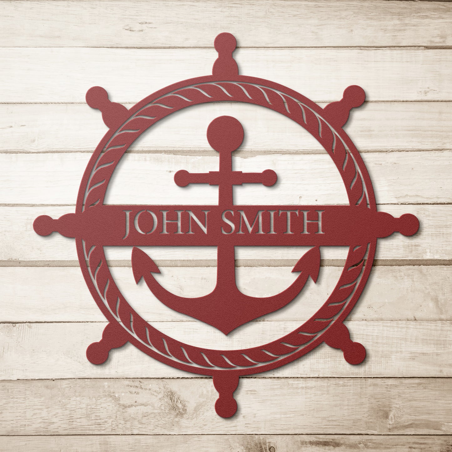 Ships Anchor Custom Metal Sign