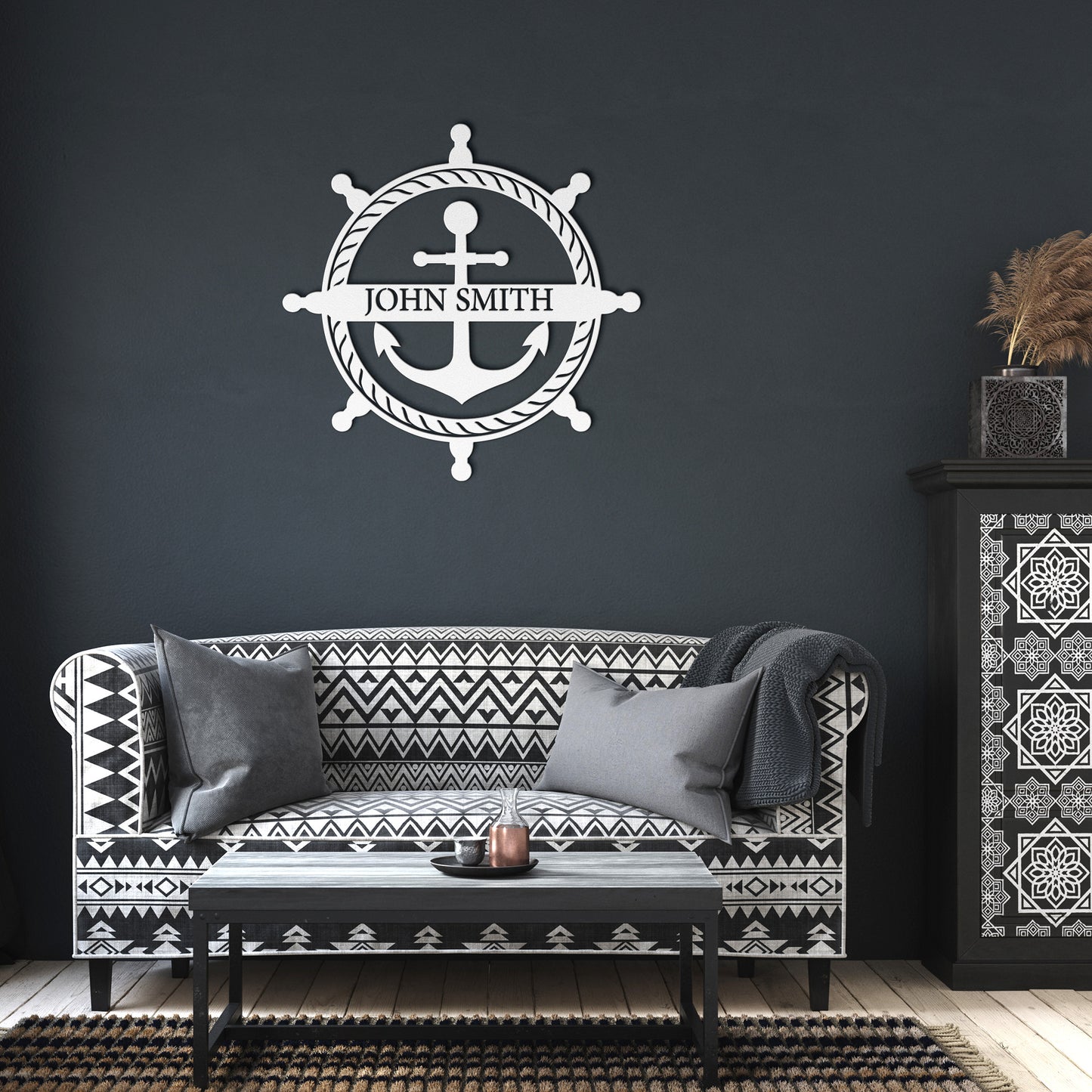 Ships Anchor Custom Metal Sign