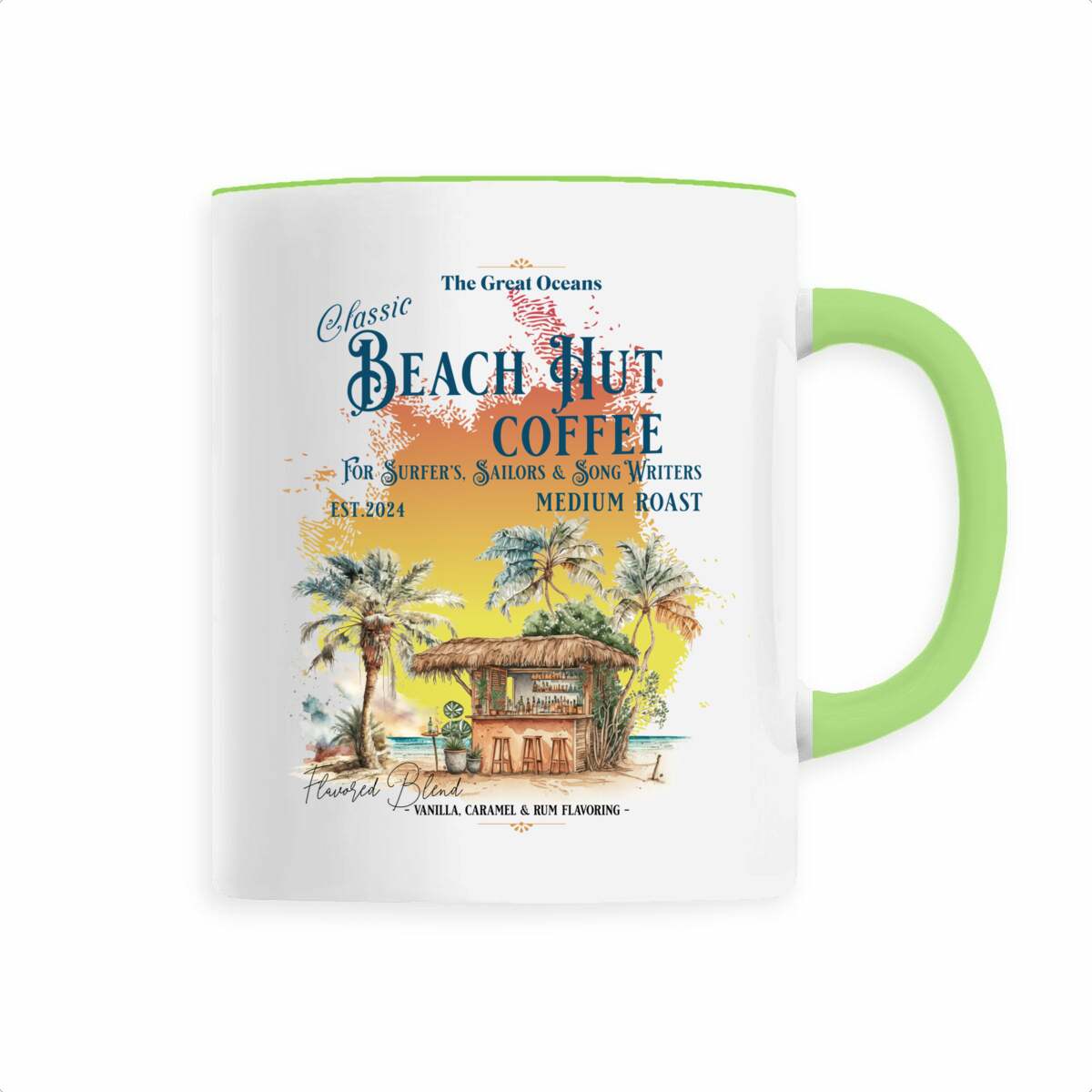 Beach Hut Coffee Ceramic Mug