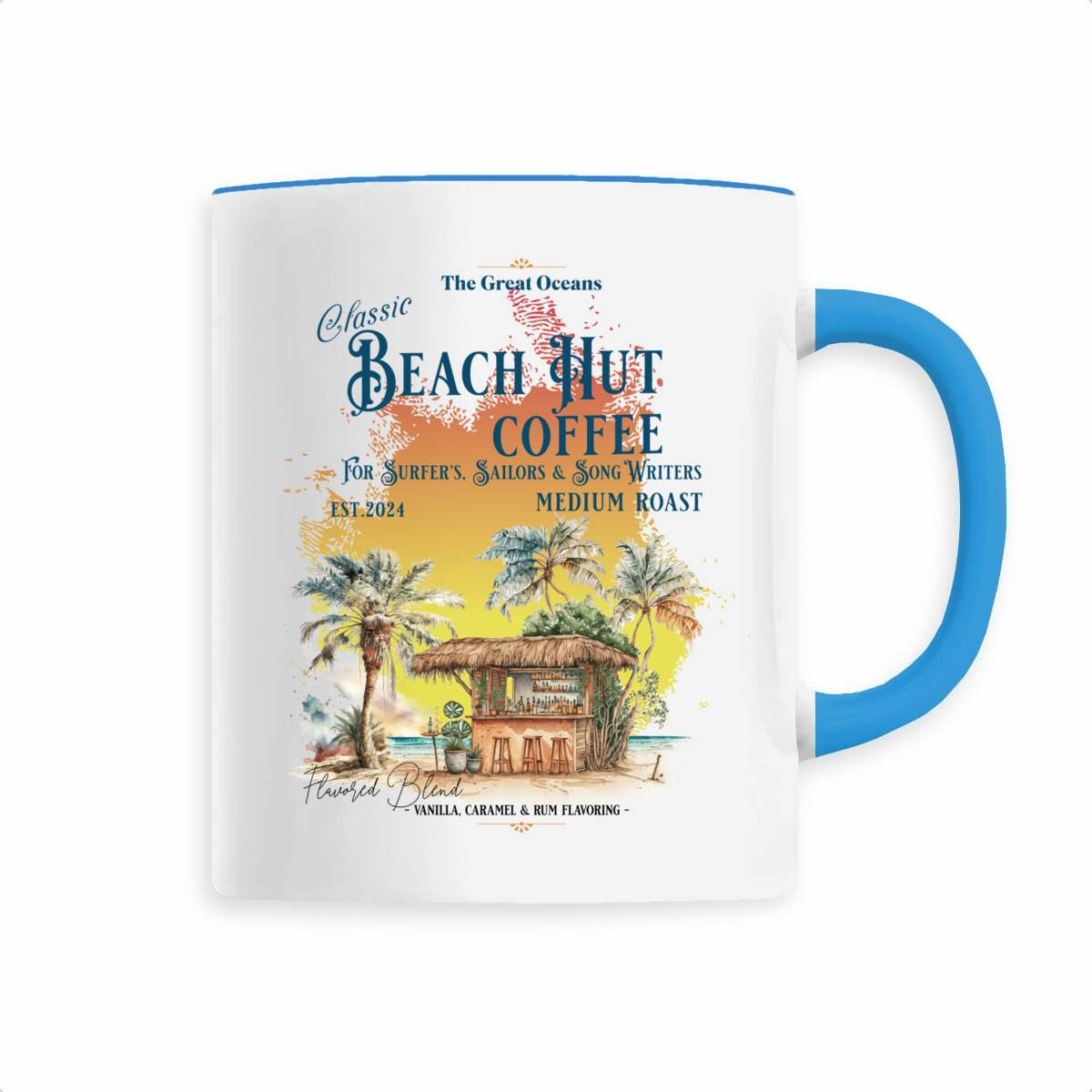 Beach Hut Coffee Ceramic Mug