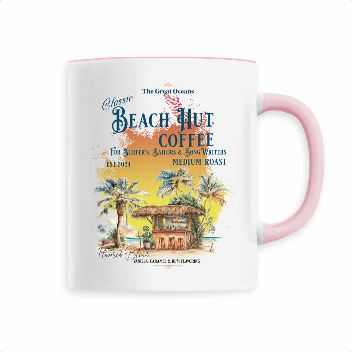 Beach Hut Coffee Ceramic Mug