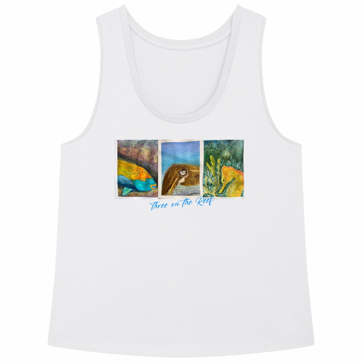 Three on the Reef women's tank top