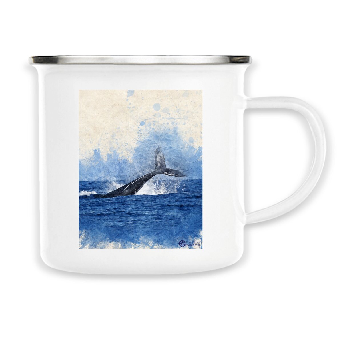 Whales Tail Enamel Mug