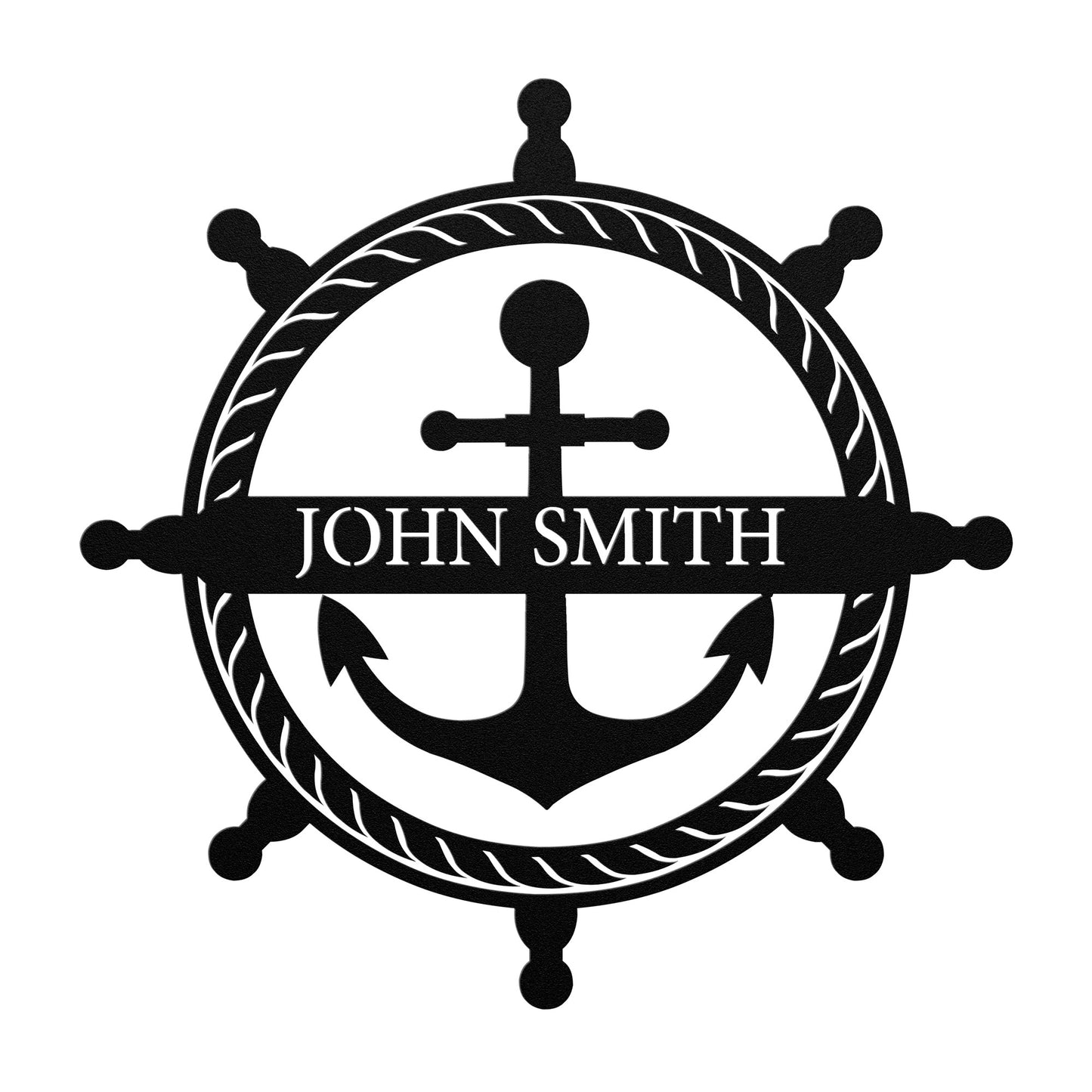 Ships Anchor Custom Metal Sign