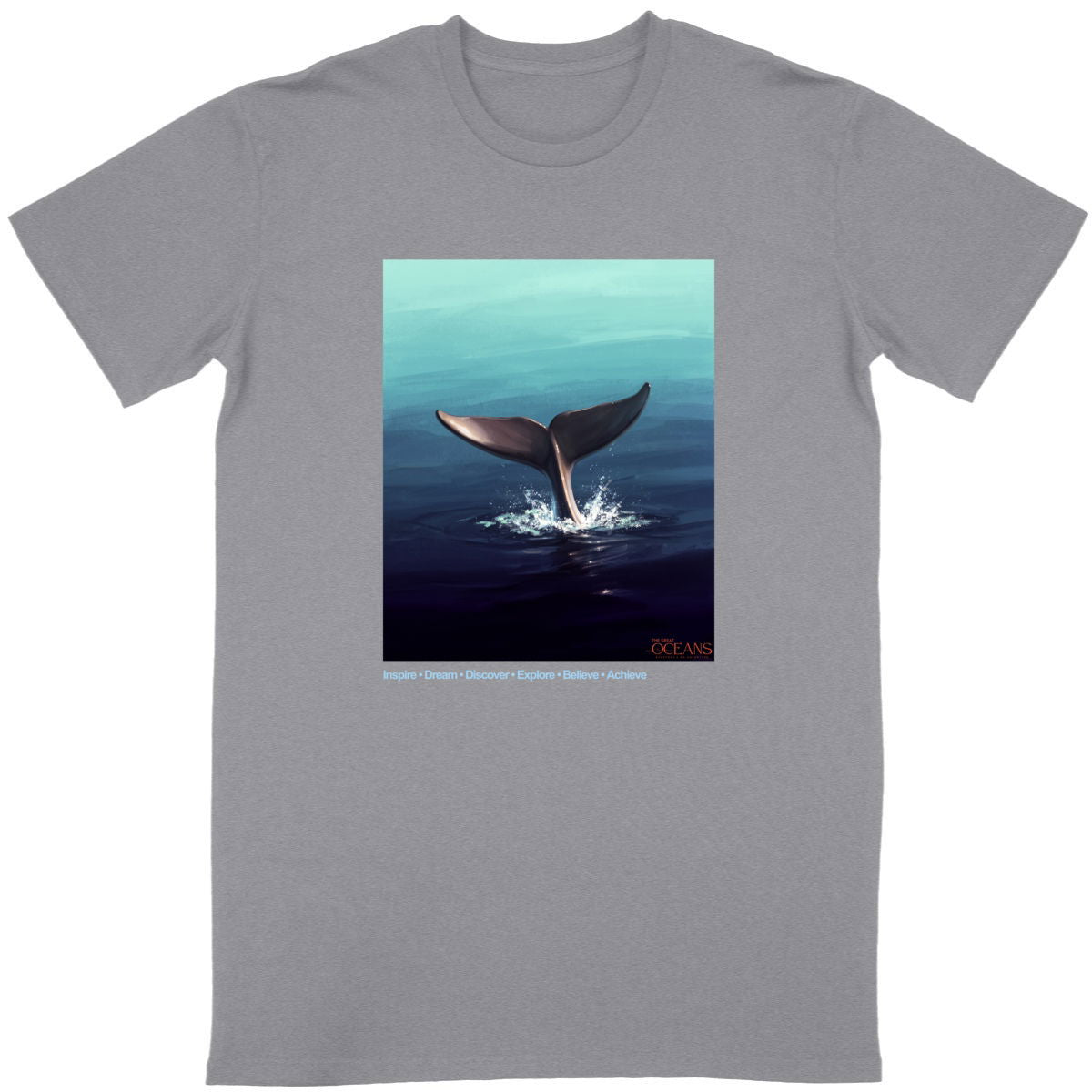 Dolphin Tail - front_heathergrey